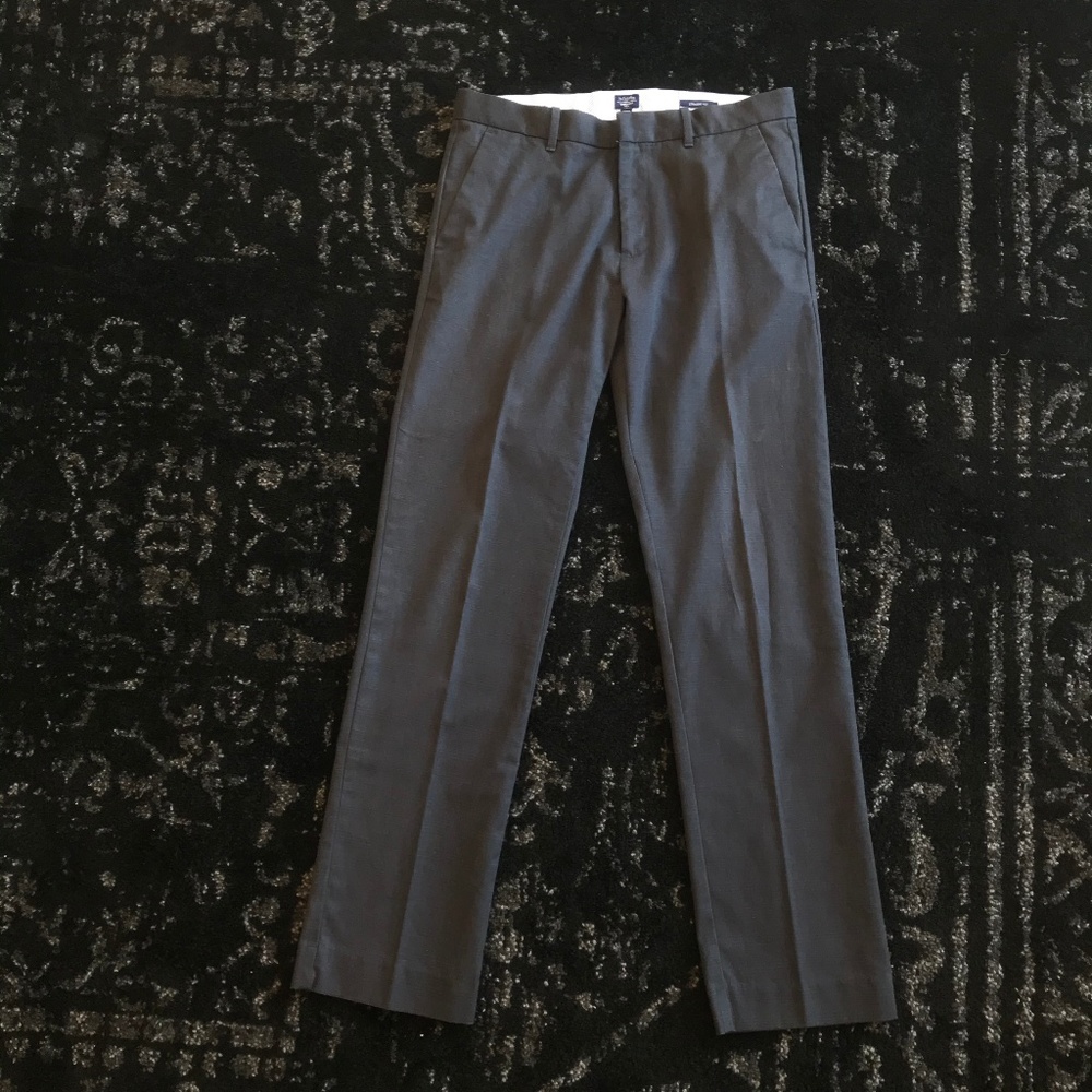 Gap | Charcoal Tailored Khakis | 32W 34L